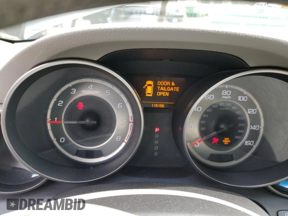 2012 Acura MDX Tech Pkg with VIN 2HNYD2H33CH506479, listed as a Copart auction lot 51346705 with 115,155 mi miles and Salvage Title. Bid and sale history available at carsss.com. Image 9.