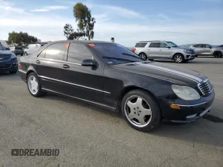 2002 Mercedes-Benz S 5.0L with VIN WDBNG75J32A295134, listed as a Copart auction lot 48179615 with 218,048 mi miles and Salvage Title. Bid and sale history available at carsss.com. Image 4.
