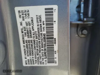 2008 Honda CR-V EX-L with VIN 5J6RE38788L008640, listed as a Copart auction lot 46871625 with 248,430 mi miles and Salvage Title. Bid and sale history available at carsss.com. Image 14.