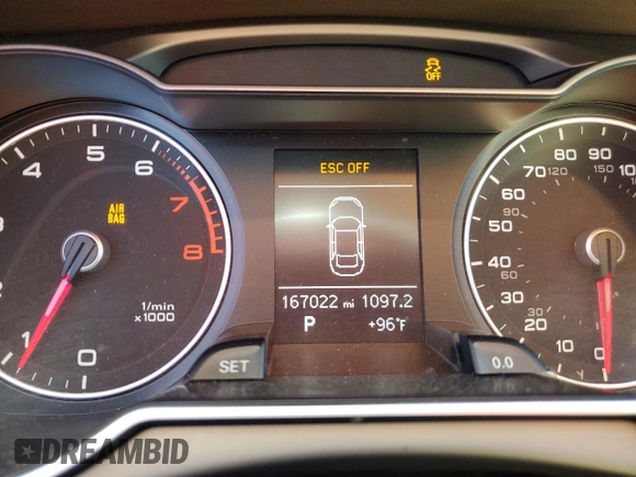 2013 Audi A4 Premium с VIN WAUAFAFL7DA185977, выставлен на аукционе Copart как лот 60604695 с пробегом 167 022 миль миль и Списание • Salvage title. История ставок и продаж доступна на DreamBid. Изображение 9.