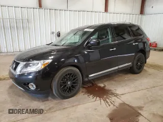 2015 Nissan Pathfinder Platinum with VIN 5N1AR2MM6FC682727, listed as a Copart auction lot 57748955 with 119,096 mi miles and Clean title. Bid and sale history available at DreamBid. Image 1.