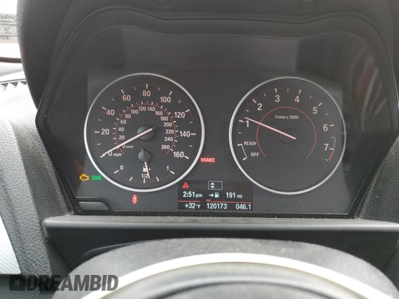 2014 BMW 2 Series 228i with VIN WBA1F5C5XEVW97921, listed as a Copart auction lot 44850825 with 120,173 mi miles and Salvage title. Bid and sale history available at DreamBid. Image 9.