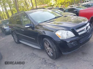 2008 Mercedes-Benz GL-Class 4.6L with VIN 4JGBF71EX8A358394, listed as a IAAI auction lot 42015257 with 253,858 mi miles. Bid and sale history available at carsss.com. Image 1.