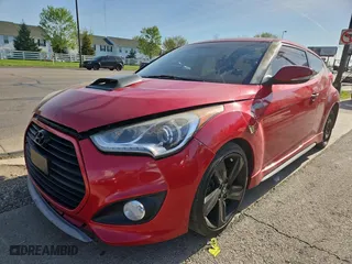 2013 Hyundai Veloster Turbo w/Black Int with VIN KMHTC6AE4DU142055, listed as a Copart auction lot 54666655 with 110,777 mi miles and Clean Title. Bid and sale history available at carsss.com. Image 2.