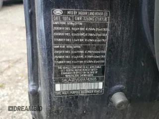 2015 Land Rover LR4 HSE with VIN SALAG2V6XFA742605, listed as a Copart auction lot 60933265 with Not provided miles and Salvage title. Bid and sale history available at DreamBid. Image 13.