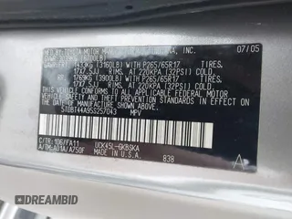 2005 Toyota Sequoia SR5 with VIN 5TDBT44A95S257043, listed as a IAAI auction lot 41562983 with 213,197 mi miles and . Bid and sale history available at DreamBid. Image 9.
