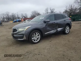 2020 Acura RDX with VIN 5J8TC1H37LL022221, listed as a Copart auction lot 47193345 with 35,204 mi miles and Salvage title. Bid and sale history available at DreamBid. Image 1.