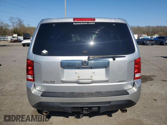 2012 Honda Pilot EX-L with VIN 5FNYF4H51CB064188, listed as a Copart auction lot 52684725 with 113,364 mi miles and Salvage Title. Bid and sale history available at DreamBid. Image 6.