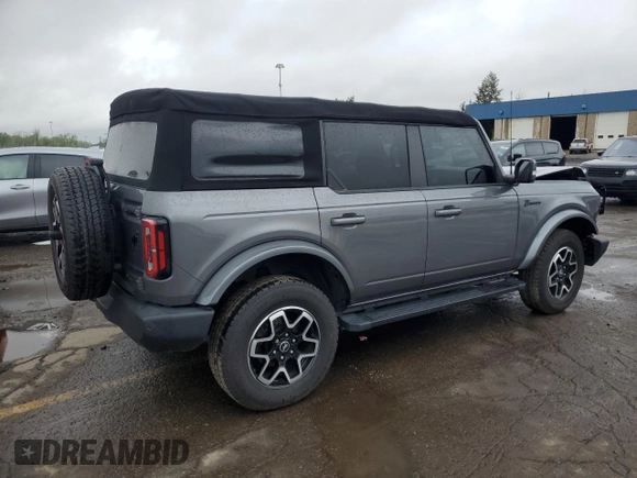 2022 Ford Bronco with VIN 1FMDE5DH3NLA98846, listed as a Copart auction lot 55818355 with 32,120 mi miles and Salvage title. Bid and sale history available at DreamBid. Image 3.