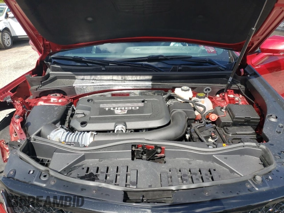 2024 Cadillac XT4 FWD Sport with VIN 1GYFZER48RF164992, listed as a Copart auction lot 68359734 with 3,427 mi miles and Salvage title. Bid and sale history available at DreamBid. Image 12.