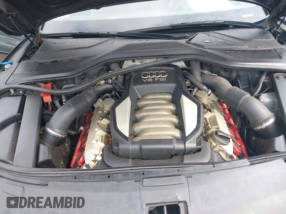 2012 Audi A8 with VIN WAURVAFDXCN017546, listed as a IAAI auction lot 39830968 with 123,089 mi miles and . Bid and sale history available at DreamBid. Image 10.