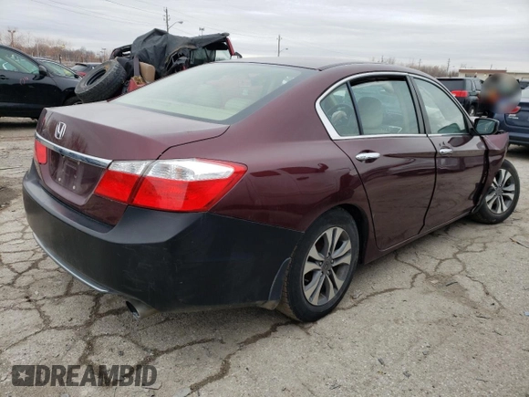 2015 Honda Accord Sedan LX with VIN 1HGCR2F33FA237229, listed as a Copart auction lot 85794504 with Not Provided miles and Salvage Title. Bid and sale history available at carsss.com. Image 3.
