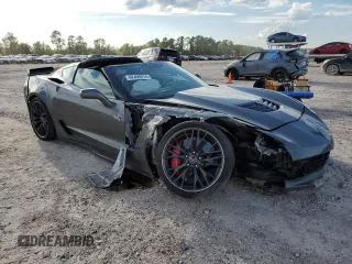2015 Chevrolet Corvette Z06 3LZ with VIN 1G1YU2D64F5605404, listed as a Copart auction lot 62499074 with 23,299 mi miles and Salvage Title. Bid and sale history available at carsss.com. Image 4.