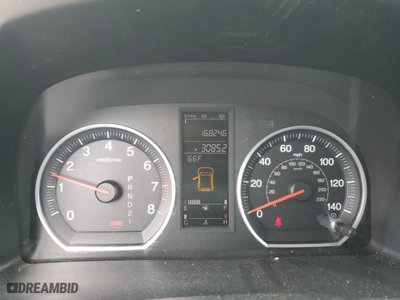 2007 Honda CR-V EX-L with VIN JHLRE38727C050390, listed as a Copart auction lot 47455825 with 168,246 mi miles and Salvage Title. Bid and sale history available at carsss.com. Image 9.