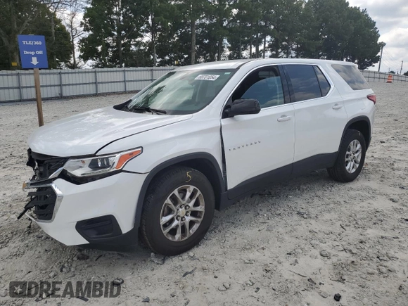 2018 Chevrolet Traverse LS with VIN 1GNERFKW2JJ194310, listed as a Copart auction lot 68701054 with 69,990 mi miles and Salvage Title. Bid and sale history available at carsss.com. Image 1.