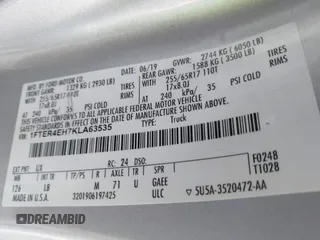 2019 Ford Ranger XL с VIN 1FTER4EH7KLA63535, выставлен на аукционе IAAI как лот 41445175 с пробегом 64 815 миль миль и . История ставок и продаж доступна на DreamBid. Изображение 9.