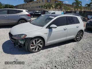 2017 Volkswagen Golf GTI S with VIN 3VW447AU2HM043227, listed as a Copart auction lot 48939595 with 65,438 mi miles and Salvage Title. Bid and sale history available at carsss.com. Image 1.