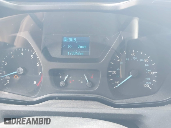 2019 Ford Transit with VIN 1FTYE1YM1KKA96827, listed as a IAAI auction lot 41851228 with 173,048 mi miles. Bid and sale history available at carsss.com. Image 7.