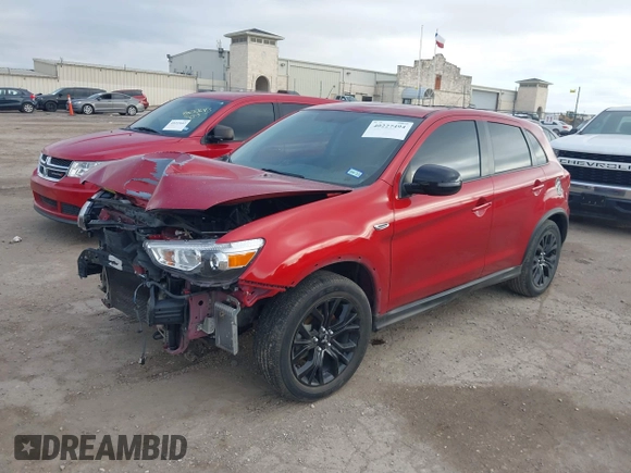 2019 Mitsubishi Outlander Sport ES 2.0 with VIN JA4AP3AU6KU008600, listed as a IAAI auction lot 40227494 with 82,357 mi miles. Bid and sale history available at carsss.com. Image 19.