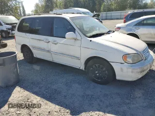 2002 Kia Sedona LX with VIN KNDUP131126201882, listed as a Copart auction lot 69361814 with 0 mi miles and Clean Title. Bid and sale history available at carsss.com. Image 4.