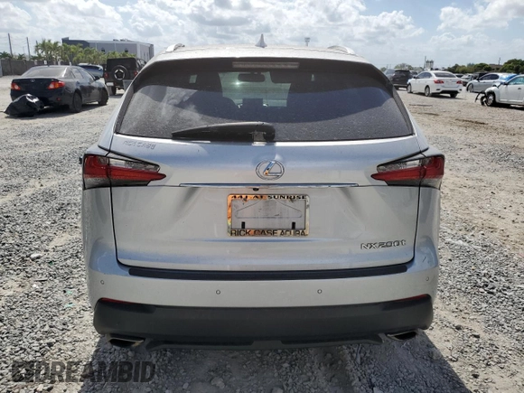 2015 Lexus NX 200t with VIN JTJYARBZ6F2016701, listed as a Copart auction lot 55322835 with 110,050 mi miles and Salvage title. Bid and sale history available at DreamBid. Image 6.