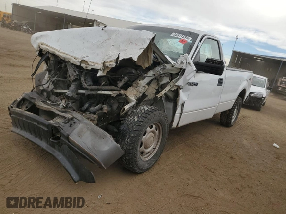 2014 Ford F-150 XL with VIN 1FTNF1EF8EKF10907, listed as a Copart auction lot 85311594 with Not provided miles and Salvage title. Bid and sale history available at DreamBid. Image 1.