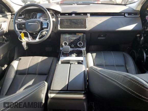2021 Land Rover Range Rover Velar S with VIN SALYJ2EX4MA327091, listed as a Copart auction lot 45552485 with 24,922 mi miles and Salvage Title. Bid and sale history available at carsss.com. Image 8.