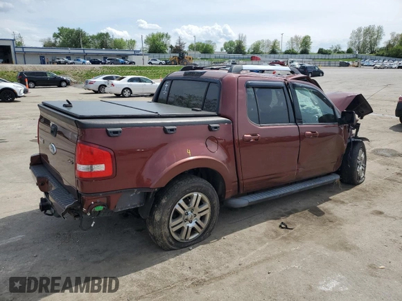 2010 Ford Explorer Sport Trac Limited with VIN 1FMEU5D83AUA56947, listed as a Copart auction lot 54004565 with Not provided miles and Salvage title. Bid and sale history available at DreamBid. Image 3.