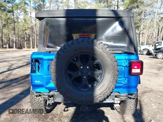 2021 Jeep Wrangler Unlimited Sport S with VIN 1C4HJXDG1MW722743, listed as a IAAI auction lot 41237900 with 35,662 mi miles and . Bid and sale history available at DreamBid. Image 16.