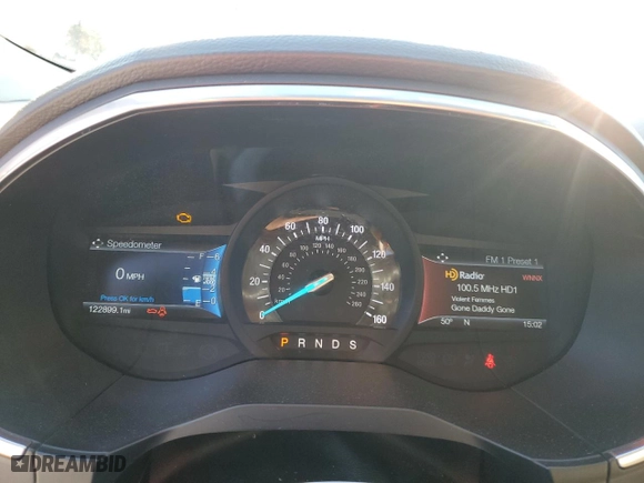 2017 Ford Edge Titanium with VIN 2FMPK3K81HBB02376, listed as a Copart auction lot 83422534 with 122,899 mi miles and Salvage Title. Bid and sale history available at carsss.com. Image 9.