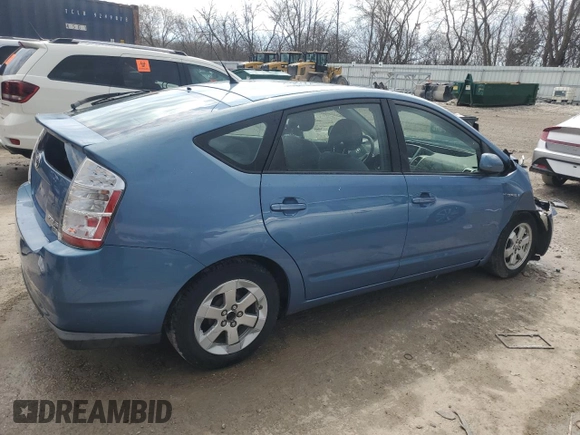 2008 Toyota Prius with VIN JTDKB20U287795881, listed as a Copart auction lot 53742565 with Not Provided miles and Clean Title. Bid and sale history available at carsss.com. Image 3.