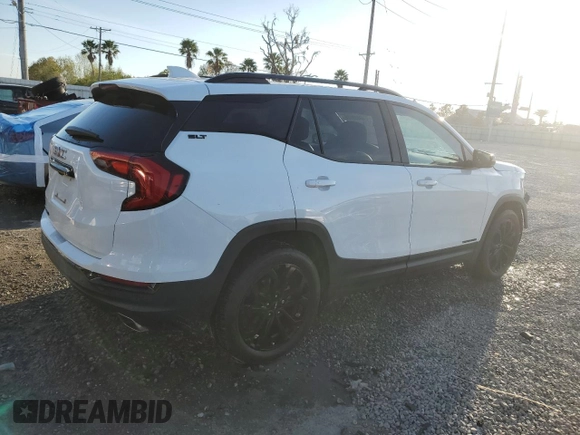 2020 GMC Terrain SLT with VIN 3GKALPEX7LL116818, listed as a Copart auction lot 46529725 with 41,018 mi miles and Salvage Title. Bid and sale history available at DreamBid. Image 3.