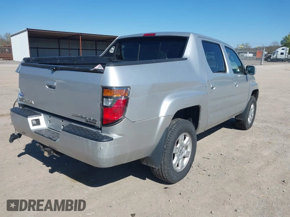 2007 Honda Ridgeline RTS with VIN 2HJYK16417H502658, listed as a IAAI auction lot 41878452 with 1 mi miles. Bid and sale history available at carsss.com. Image 4.