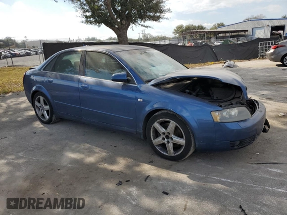 2005 Audi A4 3.0L with VIN WAULT68E85A021636, listed as a Copart auction lot 83424744 with 163,991 mi miles and Salvage title. Bid and sale history available at DreamBid. Image 4.