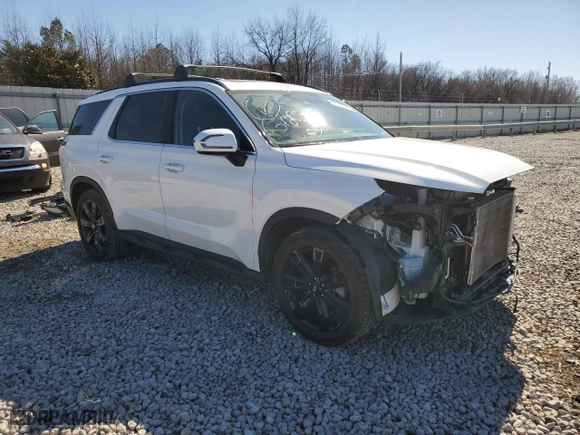 2023 Hyundai Palisade XRT with VIN KM8R34GE7PU545537, listed as a Copart auction lot 46263525 with 21,558 mi miles and Salvage Title. Bid and sale history available at carsss.com. Image 4.