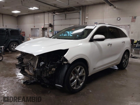 2016 Kia Sorento SX with VIN 5XYPKDA51GG077698, listed as a IAAI auction lot 41501354 with 185,494 mi miles. Bid and sale history available at carsss.com. Image 2.