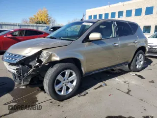 2006 Nissan Murano SE with VIN JN8AZ08W36W523171, listed as a Copart auction lot 78534054 with 152,054 mi miles and Salvage Title. Bid and sale history available at carsss.com. Image 1.