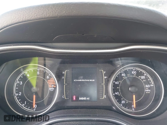 2020 Jeep Cherokee Altitude with VIN 1C4PJLLB3LD586099, listed as a IAAI auction lot 42706250 with 84,848 mi miles and . Bid and sale history available at DreamBid. Image 7.