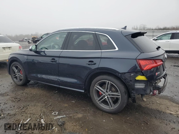 2018 Audi SQ5 Prestige with VIN WA1C4AFY9J2055843, listed as a Copart auction lot 84632594 with 46,838 mi miles and Salvage Title. Bid and sale history available at DreamBid. Image 2.