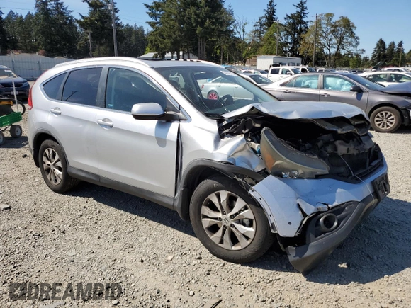 2013 Honda CR-V EX-L z VIN 2HKRM4H75DH693483, wystawiony jako Copart lot #55702115 z przebiegiem 210 135 mil mil oraz Szkody całkowita. Historia ofert i sprzedaży dostępna na DreamBid. Obrazek 4.