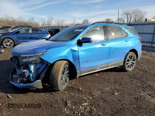 2024 Chevrolet Equinox RS with VIN 3GNAXMEG8RS231609, listed as a Copart auction lot 44684685 with Not Provided miles and Salvage Title. Bid and sale history available at DreamBid. Image 1.