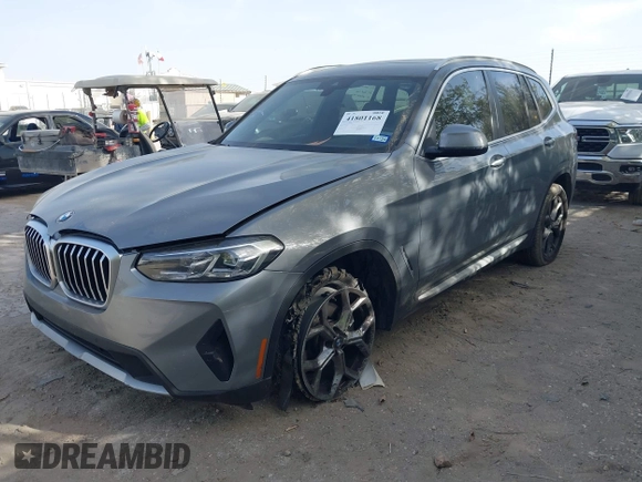 2024 BMW X3 sDrive30i with VIN 5UX43DP08R9U80981, listed as a IAAI auction lot 41801168 with 10,673 mi miles and . Bid and sale history available at DreamBid. Image 17.