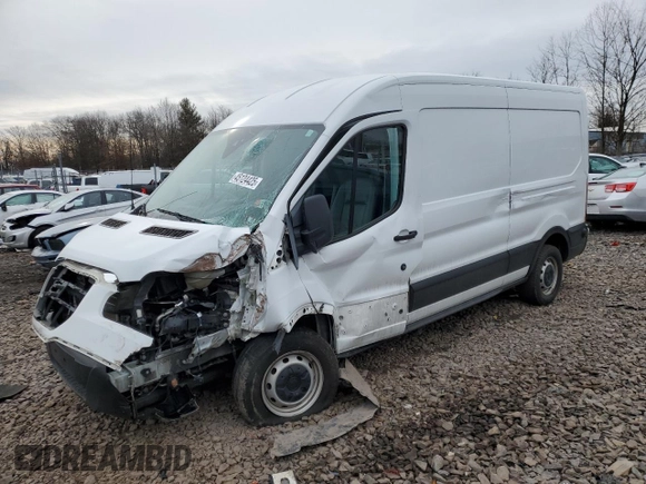2019 Ford Transit with VIN 1FTYR2CM8KKA00614, listed as a Copart auction lot 45124425 with Not Provided miles and Salvage Title. Bid and sale history available at carsss.com. Image 1.