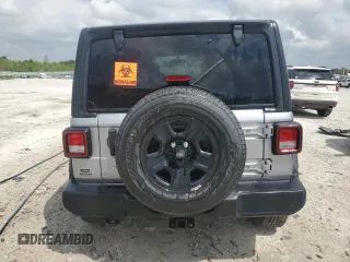 2018 Jeep Wrangler Unlimited Sport z VIN 1C4HJXDG6JW258540, wystawiony jako Copart lot #56636335 z przebiegiem Nie podano mil oraz Czysty tytuł • Clean title. Historia ofert i sprzedaży dostępna na DreamBid. Obrazek 6.