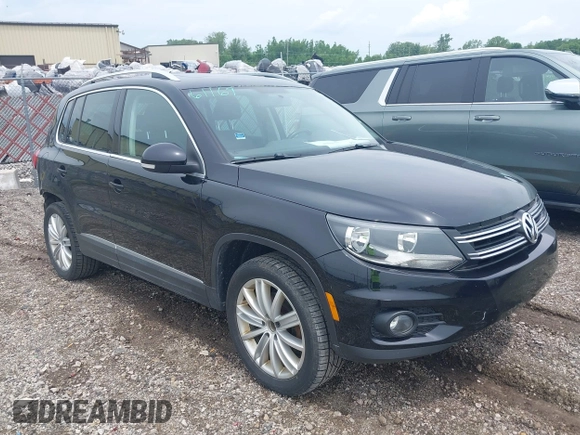 2013 Volkswagen Tiguan S with VIN WVGBV3AX7DW611410, listed as a IAAI auction lot 42549561 with 115,855 mi miles and . Bid and sale history available at DreamBid. Image 1.