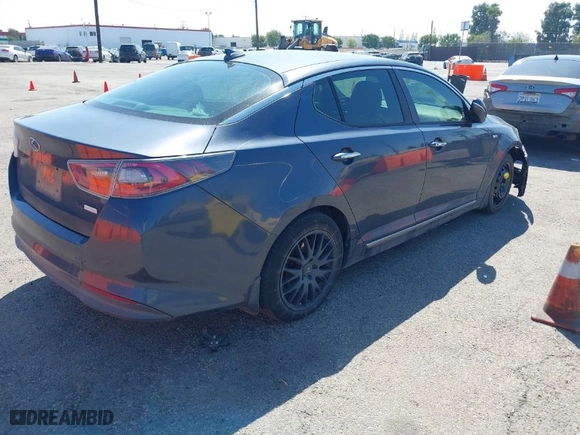 2014 Kia Optima Hybrid EX with VIN KNAGN4AD8E5066053, listed as a IAAI auction lot 41868329 with 148,876 mi miles. Bid and sale history available at carsss.com. Image 4.