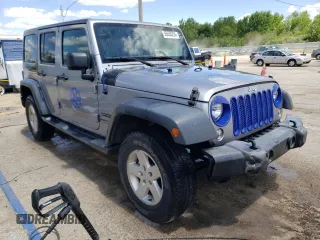 2018 Jeep Wrangler JK Unlimited Sport S with VIN 1C4BJWDG3JL926795, listed as a Copart auction lot 55535224 with 53,377 mi miles and Salvage Title. Bid and sale history available at carsss.com. Image 4.