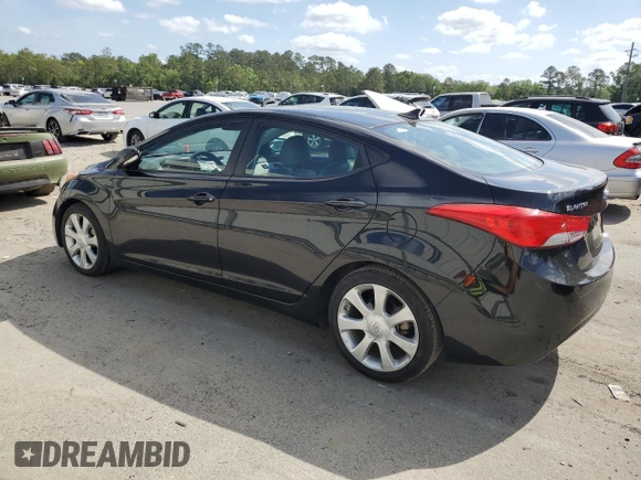 2011 Hyundai Elantra GLS with VIN 5NPDH4AE7BH042263, listed as a Copart auction lot 55201785 with 205,260 mi miles and Clean Title. Bid and sale history available at carsss.com. Image 2.