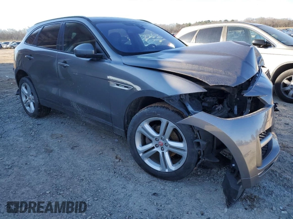 2017 Jaguar F-Pace 20d R-Sport with VIN SADCL2BN9HA085830, listed as a Copart auction lot 89184865 with 158,739 mi miles and Salvage Title. Bid and sale history available at DreamBid. Image 4.