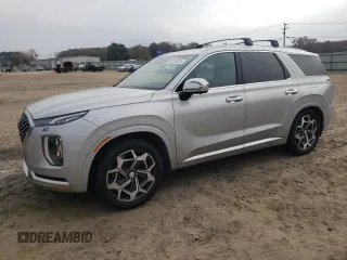 2022 Hyundai Palisade Calligraphy z VIN KM8R7DHE5NU442214, wystawiony jako Copart lot #82312024 z przebiegiem 59 429 mil mil oraz Szkoda całkowita • Salvage title. Historia ofert i sprzedaży dostępna na DreamBid. Obrazek 1.